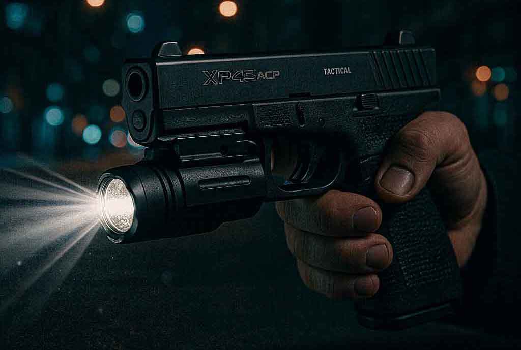 TRINITY 180 Lumen LED Flashlight for Glock 17 Quick Release Aluminum Black