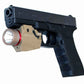 Trinity flashlight 300 lumen with red laser combo polymer body tan compatible with Canik TP9 model.
