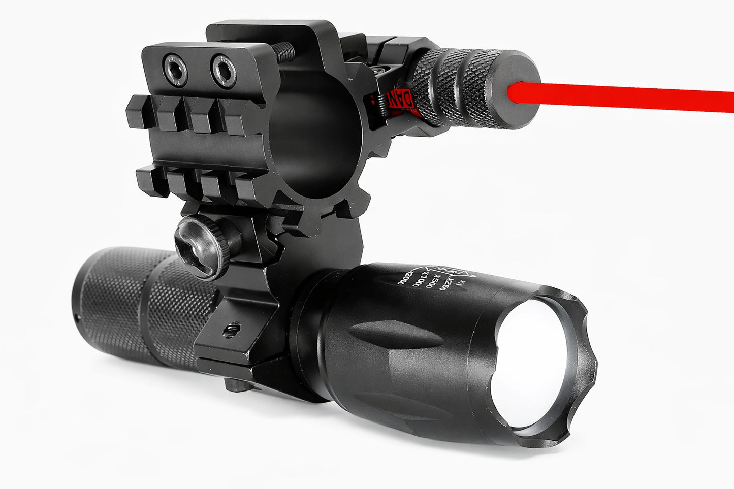 TRINITY 1000 Lumen Flashlight Red Laser Combo for Stoeger P3000 12 Gauge Pump Shotgun Rail Mount