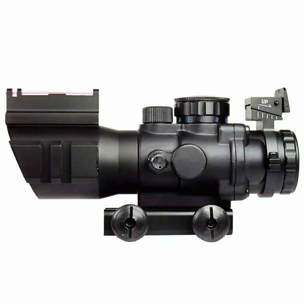 Ruger Model 14 rifle scope sight and rail combo aluminum black hunting accessories.