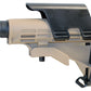 Tactical Adjustable Stock Tan Pistol Grip Black Combo With Butt Pad Compatible With Mossberg 590 12 gauge pump.