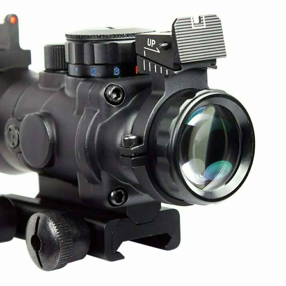 Ruger Model 14 rifle scope sight and rail combo aluminum black hunting accessories.