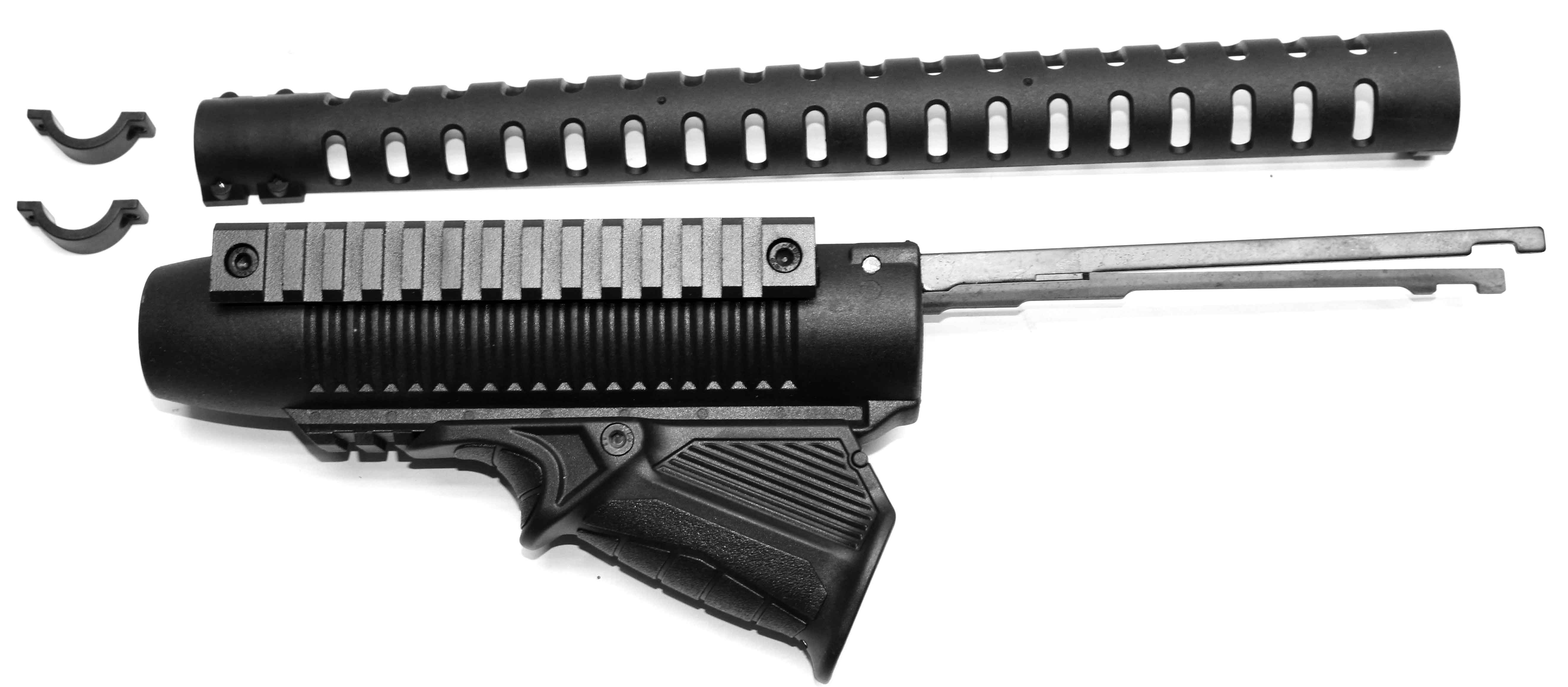 Railed Handguard, Angled Foregrip & Heat Shield for Mossberg 500