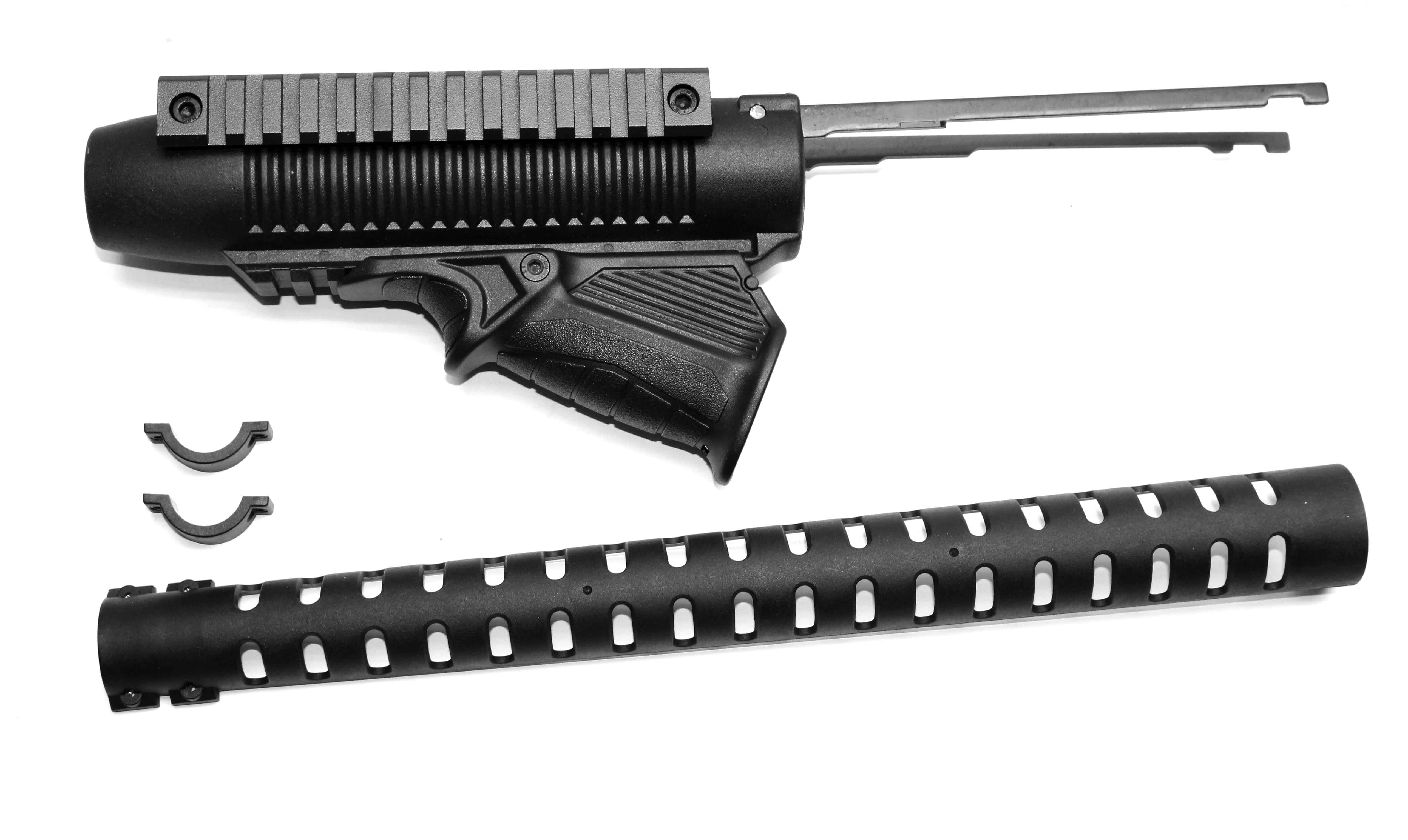 Mossberg 500 12 Gauge Pump Action Handguard With Angled Foregrip black