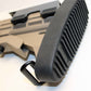 Tactical Adjustable Stock Tan Pistol Grip Black Combo With Butt Pad Compatible With Mossberg 590 12 gauge pump.