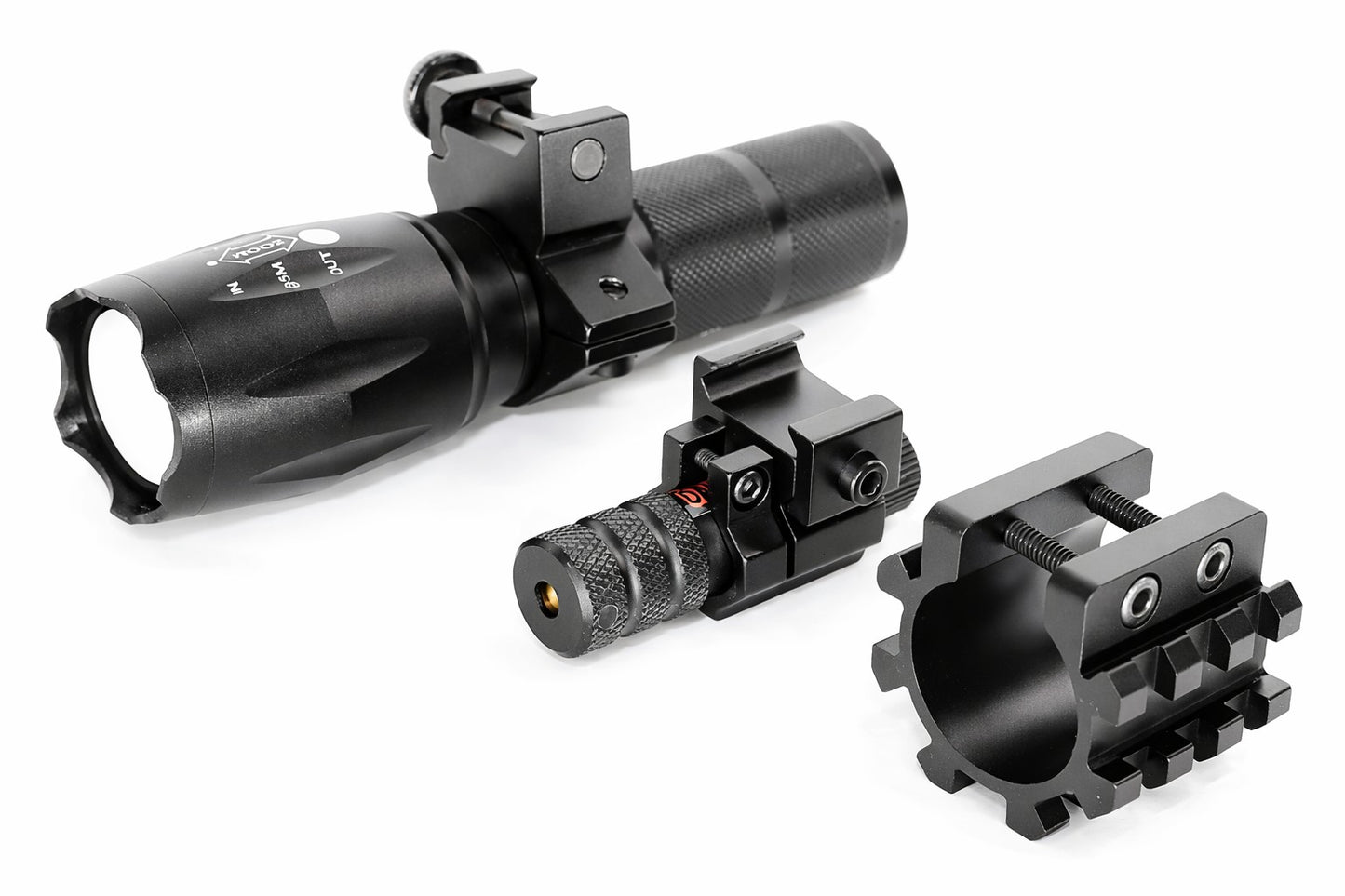 TRINITY 1000 Lumen Flashlight Red Laser Combo for Stoeger P3000 12 Gauge Pump Shotgun Rail Mount