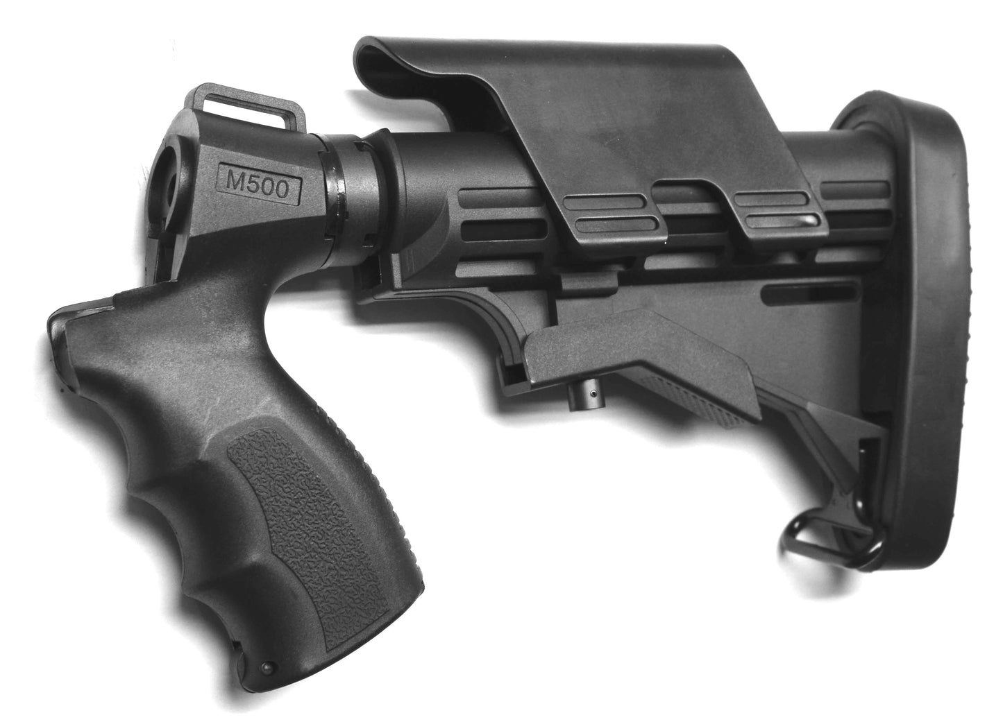Tactical Adjustable Stock Pistol Grip Combo With Butt Pad Compatible With Mossberg Maverick 88 12 Gauge.