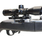 4X32MLF Compact Scope with Red/Green 5 Line Reticle and 1″ Picatinny Scope Rings for Ruger 10/22 model.