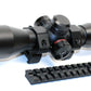 4X32MLF Compact Scope with Red/Green 5 Line Reticle and 1″ Picatinny Scope Rings for Ruger 10/22 model.