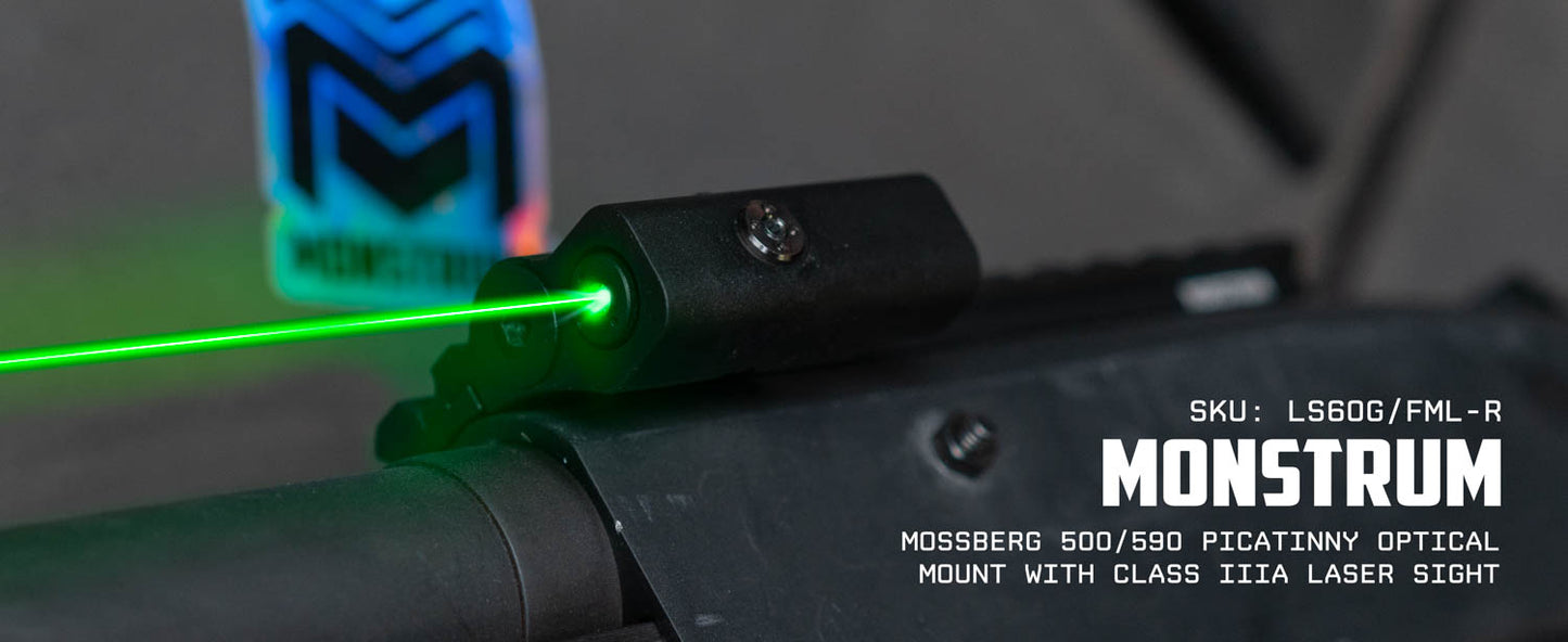 Mossberg 510 Green Laser Sight System with Picatinny Rail Mount Aluminum Black.
