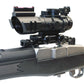 Ruger Model 14 rifle scope sight and rail combo aluminum black hunting accessories.