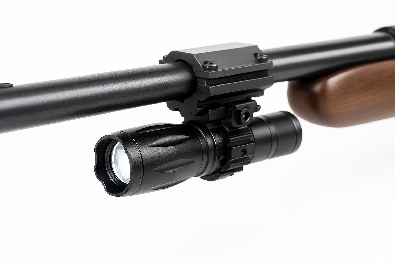 TRINITY Tactical 1000 Lumen Flashlight with Picatinny & Barrel Mount for Ruger 10/22 – Rifle Weapon Light for Hunting, Home Defense & Tactical Use