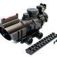 4X32 Compact Scope with with Red/Green/Blue Mildot Reticle for Ruger model 10/22.
