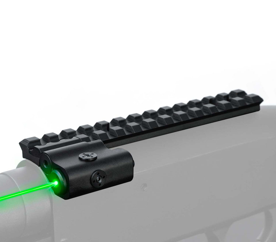 Mossberg 510 Green Laser Sight System with Picatinny Rail Mount Aluminum Black.