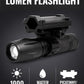 Tactical 1000 Lumen Rifle Flashlight with Picatinny Rail & Barrel Mount for Hunting & Home Defense
