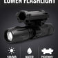 Tactical 1000 lumen flashlight with barrel mount.