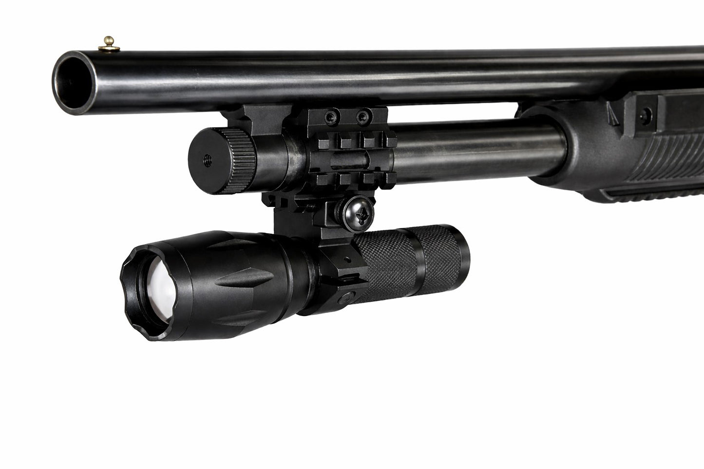1000 Lumen Tactical Flashlight with Magazine Tube Mount Compatible with Winchester SXP Defender 12 Gauge Shotgun