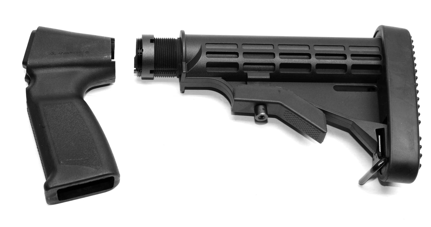 Tactical adjustable stock for Remington 870 tac-14 12 gauge.