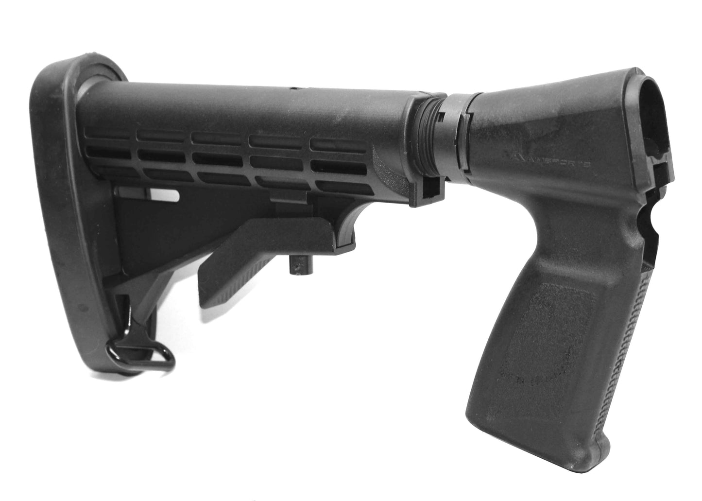 Tactical adjustable stock for Remington 870 tac-14 12 gauge.
