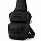 Tactical Sling Utility Bag Black – MOLLE Crossbody EDC Shoulder Pack with CCW Compartment