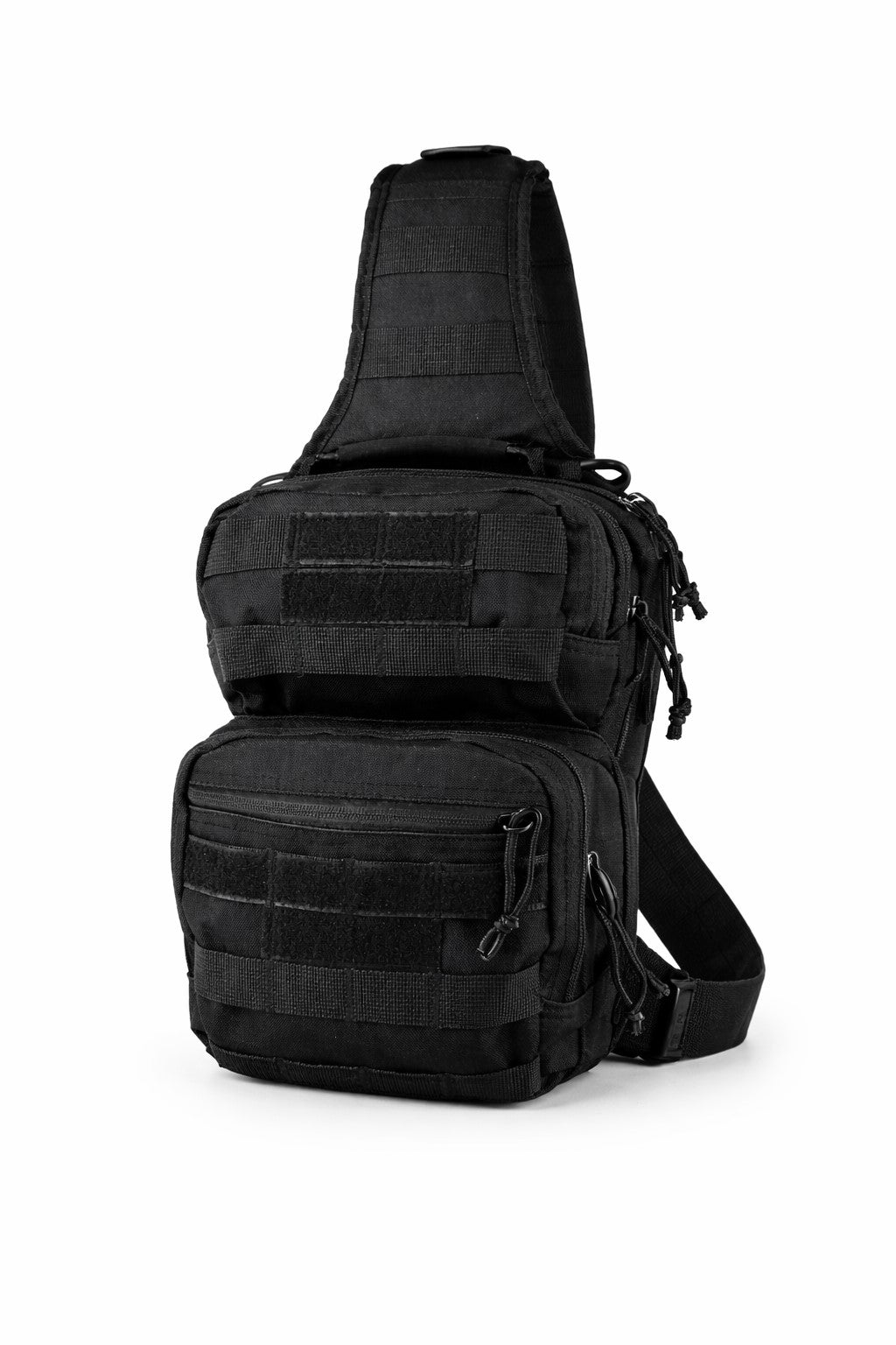Tactical Sling Utility Bag Black – MOLLE Crossbody EDC Shoulder Pack with CCW Compartment