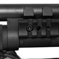 Tactical mount with 2 side picatinny rails compatible with 20 gauge pumps.