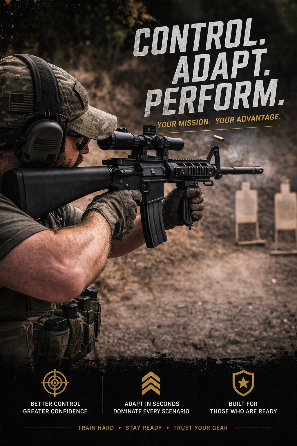 TRINITY Folding Vertical Foregrip for Picatinny Rails – 4 Position Lockable Tactical Grip Black