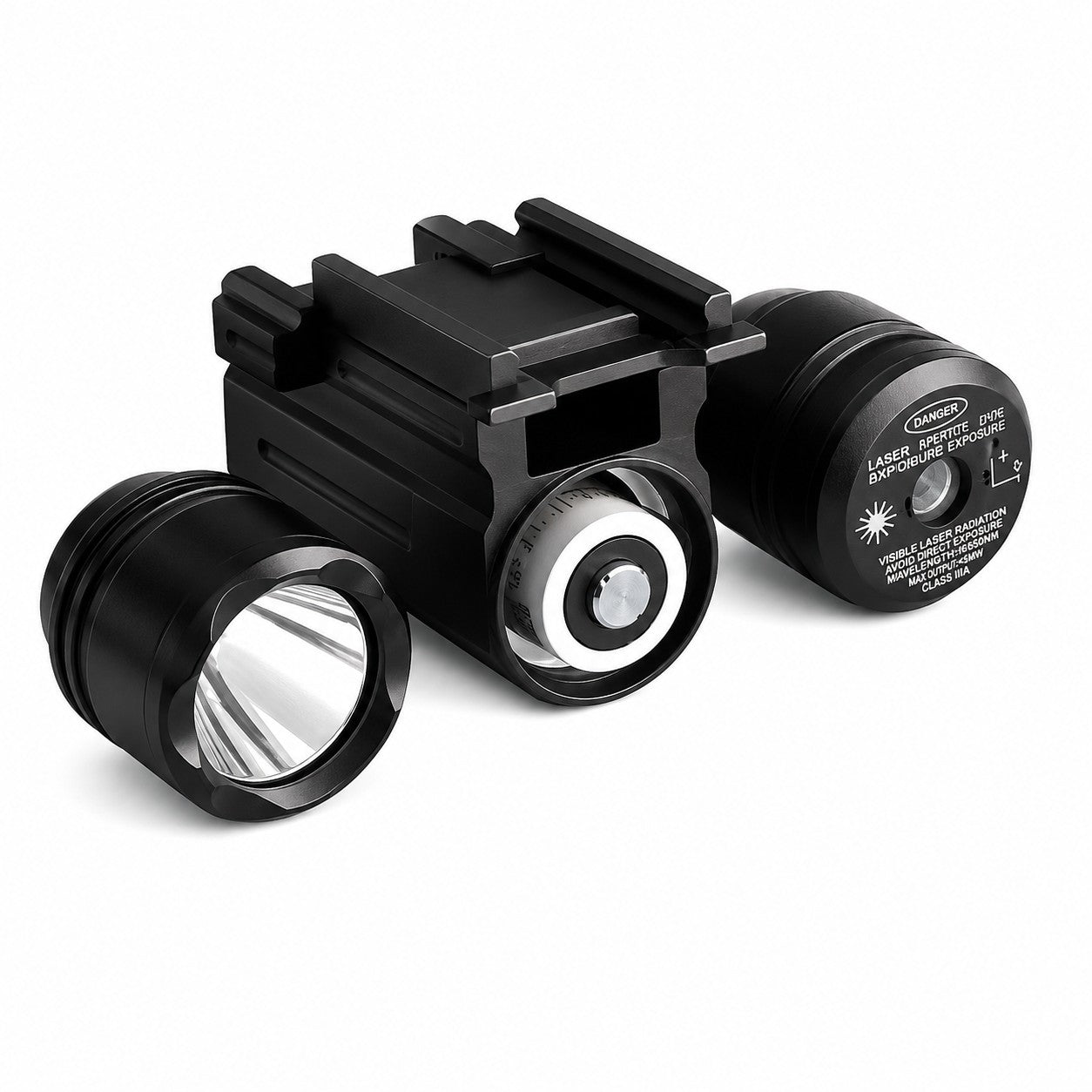 180 Lumen Flashlight & Green Laser Combo for Picatinny Rail Black