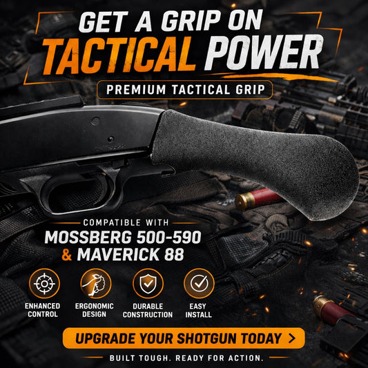 TRINITY Rear Grip for Mossberg Maverick 88 12 & 20 Gauge – Tactical Shotgun Pistol Grip Replacement Black