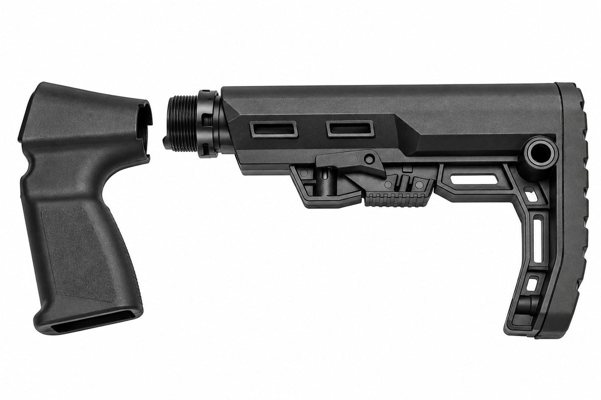 TRINITY Cali Style Adjustable Stock Remington 870 TAC-14 H&R 1871 12 Gauge Black