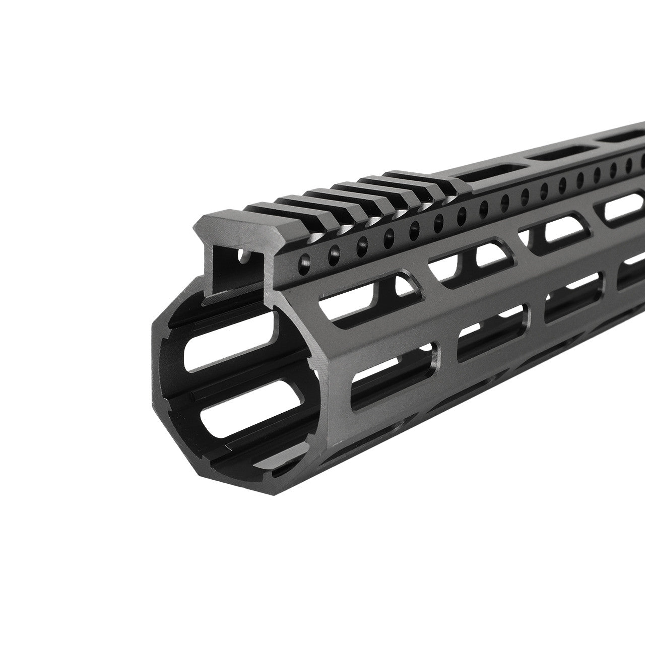 AR-15 Ultra-lightweight Minimalist Free Float Handguard Partial Top Rail [No Anti-Rotation Tabs] (K Style)