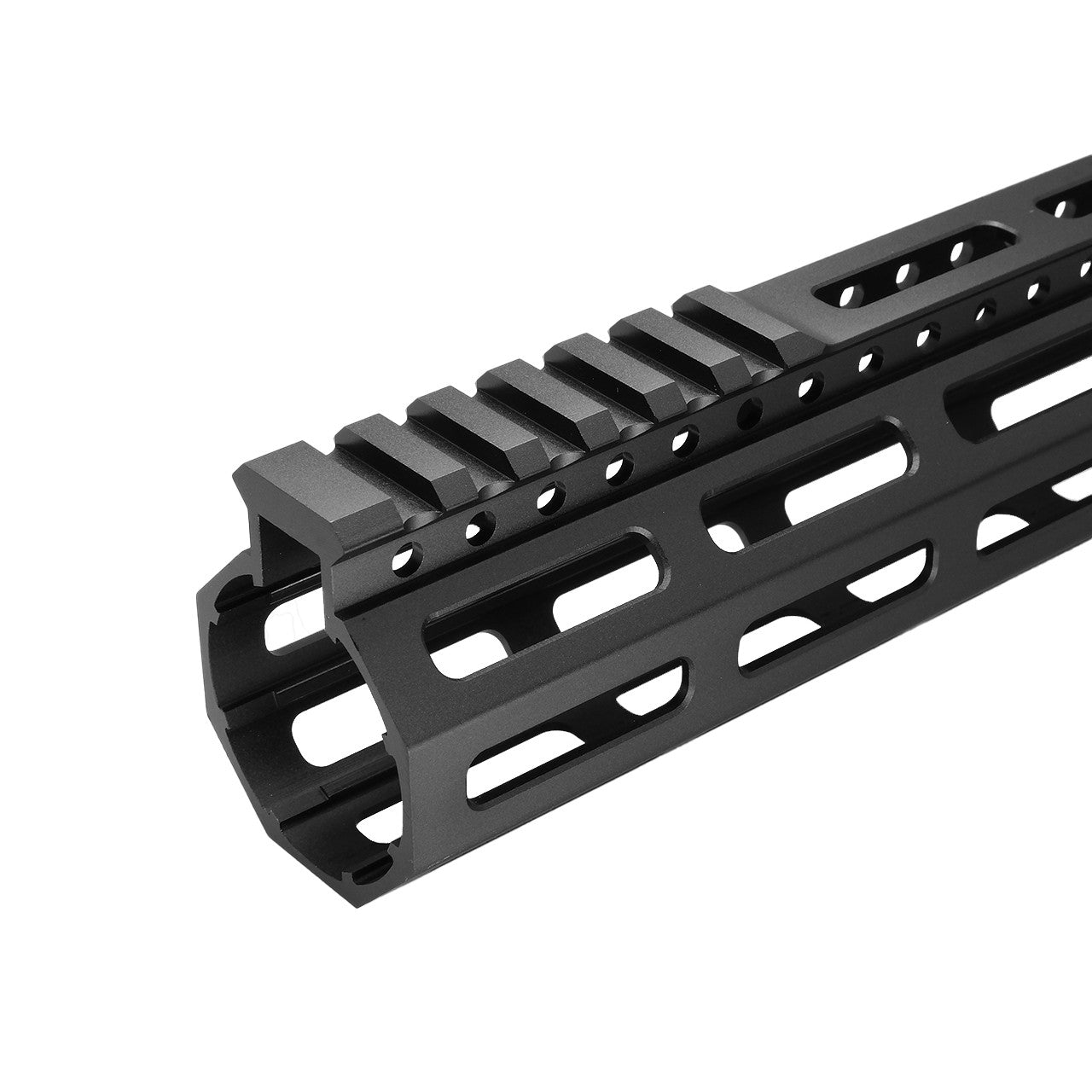 AR-15 Ultra-lightweight Minimalist Free Float Handguard Partial Top Rail [No Anti-Rotation Tabs] (K Style)