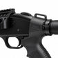 Close-up of a black tactical-style firearm or airsoft rifle component with a long barrel, handguard, and textured grip on a white background. The side shows the model marking 'M500'.