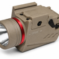 300 Lumen Tactical Flashlight with Red Laser Combo – Picatinny Rail Compatible (Tan)