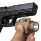 300 Lumen Tactical Flashlight with Red Laser Combo – Picatinny Rail Compatible (Tan)