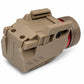 300 Lumen Tactical Flashlight with Red Laser Combo – Picatinny Rail Compatible (Tan)