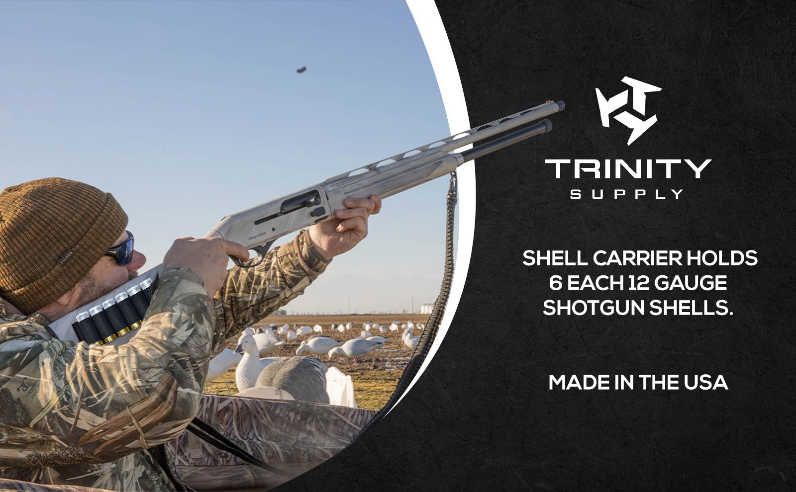TRINITY 6 Round Shell Carrier for Dickinson XX3 12 Gauge Nylon Made in USA