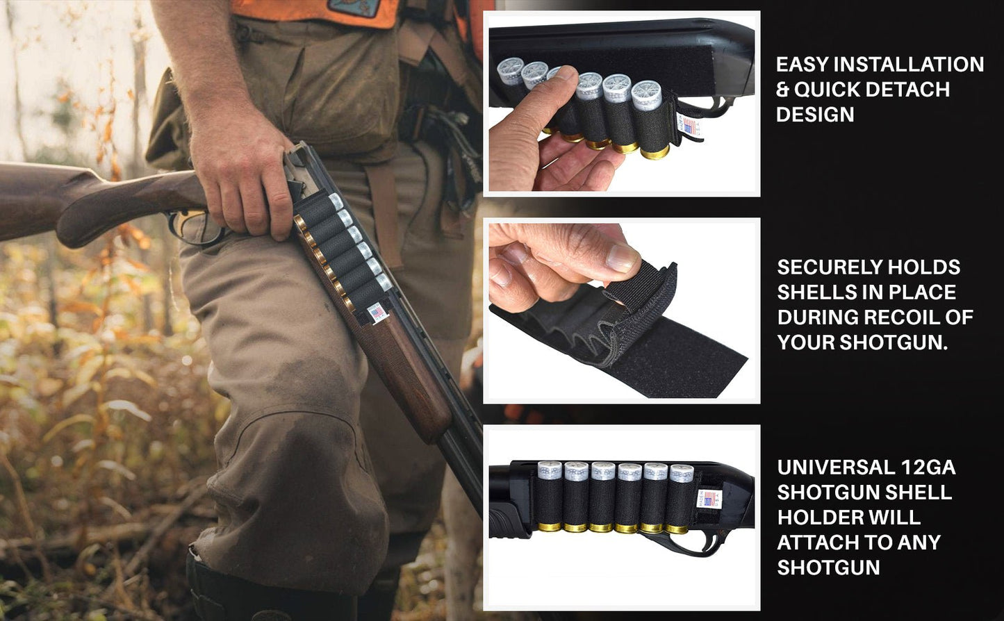 Benelli nova 12 gauge Shells Carrier Hunting Accessory Holder Tactical Shell Pouch Shell Round slug Carrier Reload. - TRINITY SUPPLY INC
