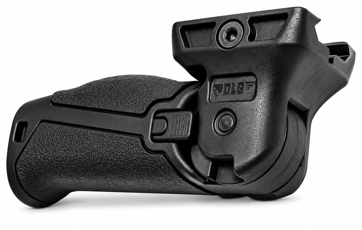Foldable Foregrip Compatible with Black Aces FD12 Picatinny Rail Black