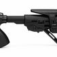 TRINITY Fury Style black 6-position adjustable stock for Mossberg 500 12 Gauge with ergonomic polymer grip, aluminum buffer tube, raised cheek support and rubber recoil pad.
