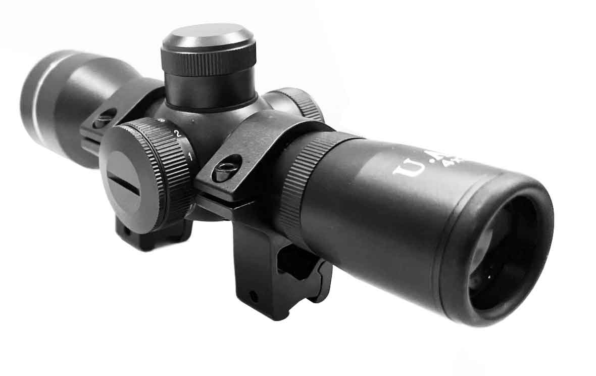 Trinity 4x32 Rifle Scope With Red/Green Illuminated Reticle - Fits Ruger Blackhawk Air Rifles