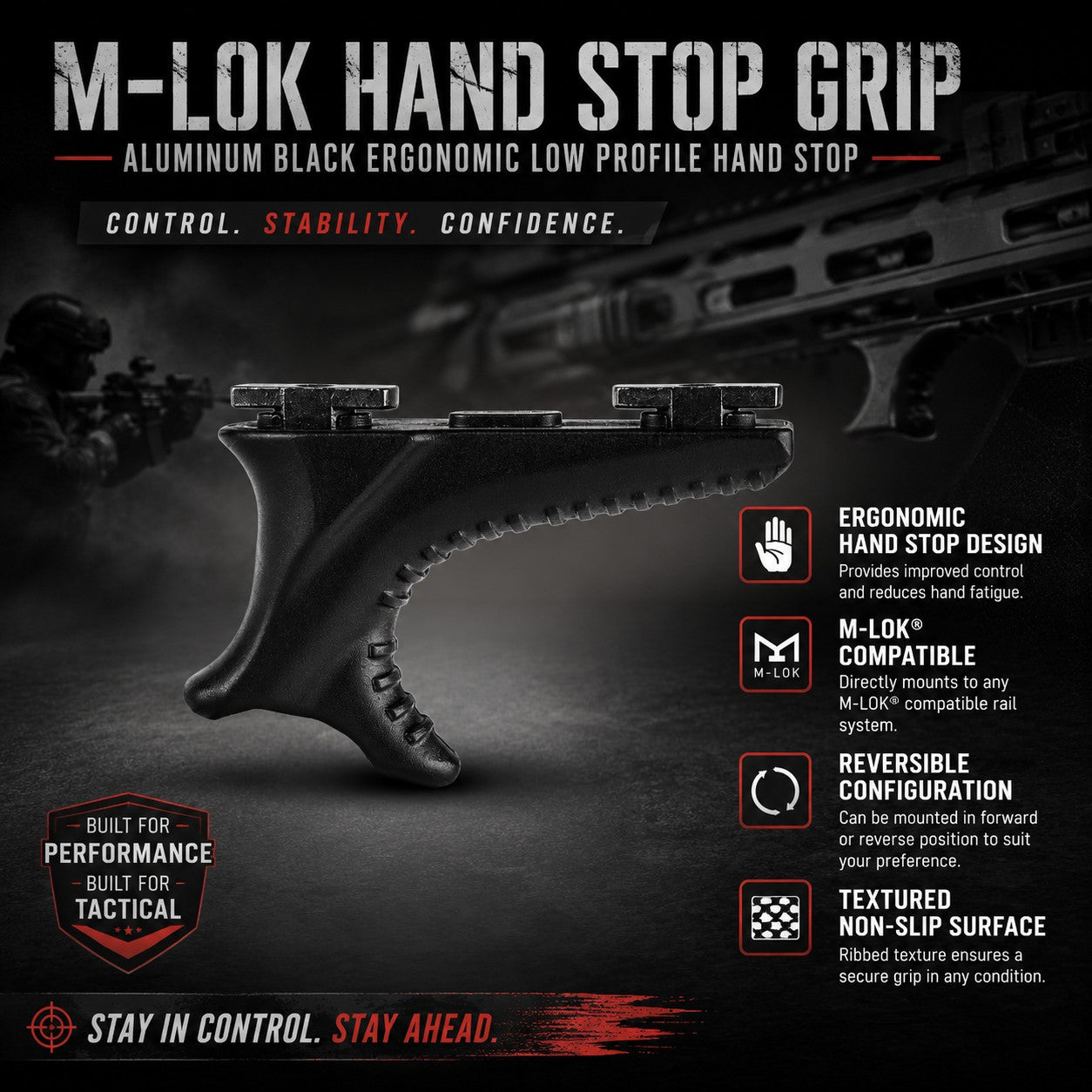 M-LOK Forend Pump with Hand Stop for Remington 870 & Pardner 1871