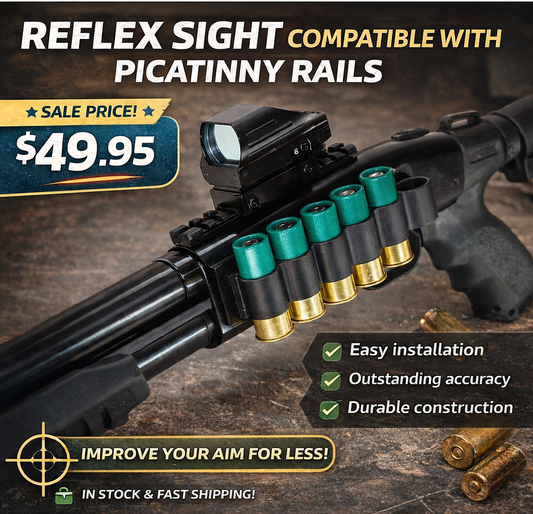 Tactical Reflex Sight with Red & Green Reticle – Picatinny Rail Compatible
