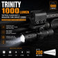 TRINITY 1000 Lumen Tactical Flashlight & Magazine Tube Mount Combo for Stoeger P3000 12 Gauge Pump Shotgun