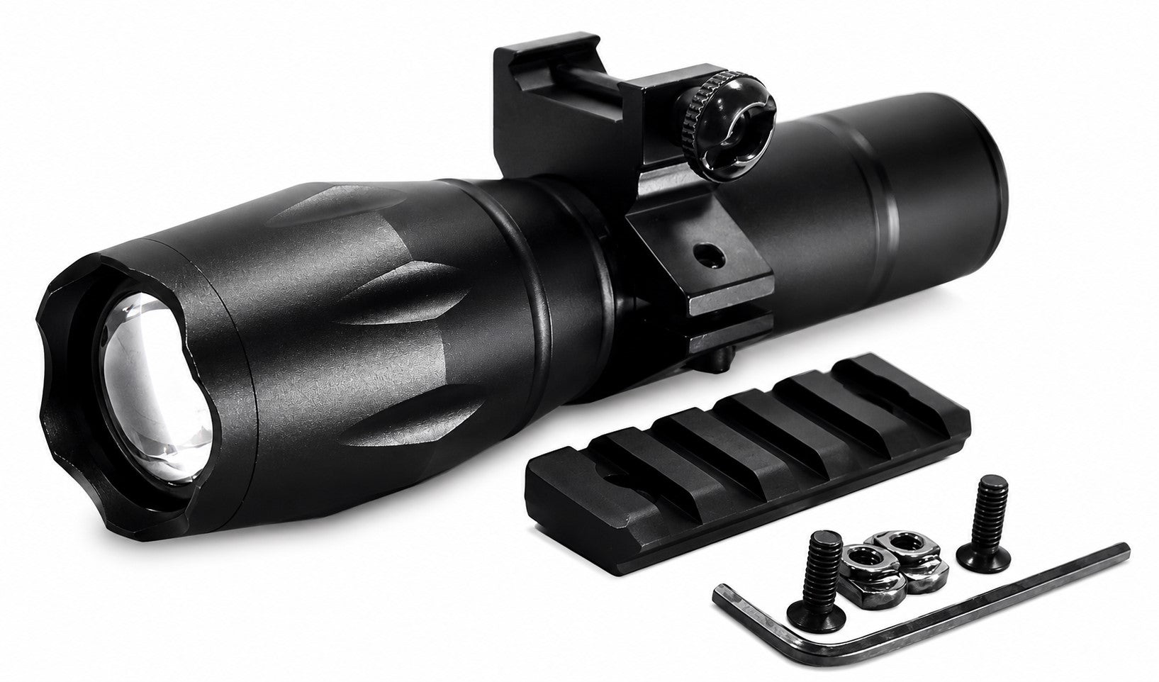 TRINITY 1000 Lumen Tactical Flashlight with Mount for Kel-Tec KS7 12 Gauge – LED Shotgun Light w/ Picatinny Rail Adapter