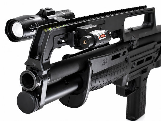 Trinity 1000 Lumen Flashlight & Red Laser Combo Compatible with Kel-Tec KS7 – Tactical Picatinny Rail Mounted Light Kit