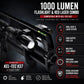 Trinity 1000 Lumen Flashlight & Red Laser Combo Compatible with Kel-Tec KS7 – Tactical Picatinny Rail Mounted Light Kit