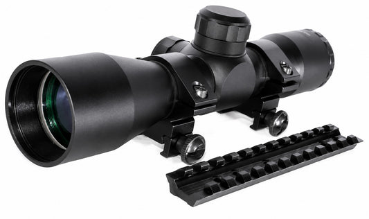 TRINITY Tactical 4x32 Mil-Dot Scope with Base Mount Adapter Compatible with Marlin 336 Lever Action Rifle – Picatinny Rail Optics Combo