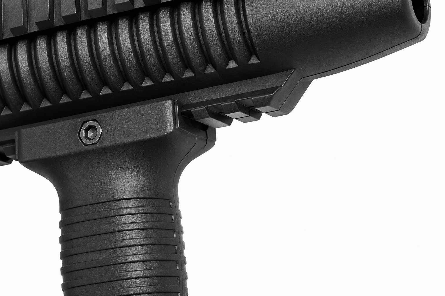 Railed Forend Pump & Tactical Grip Compatible with Mossberg 500A 12 Gauge – Black