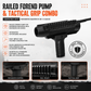 Railed Forend Pump & Tactical Grip Compatible with Mossberg 500A 12 Gauge – Black